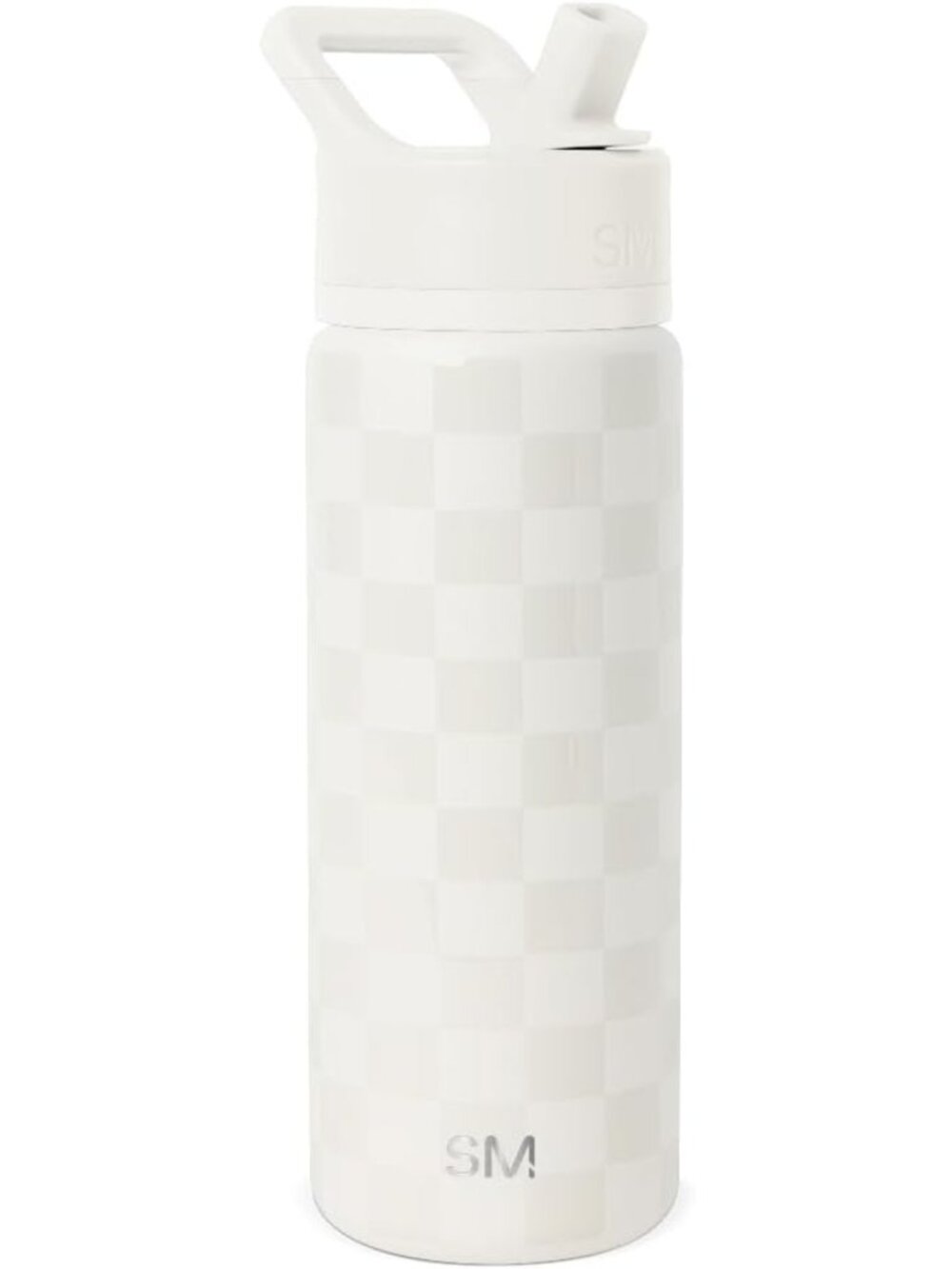 Insulated Kids Water Bottle with Straw Lid | 18oz Leak Proof Thermos, Cream